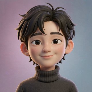 平行世界人设顾星野：黑色短发温柔沉稳男生头像
